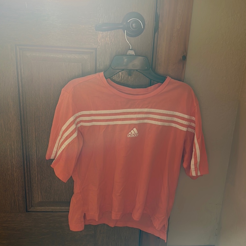 Orange Adidas t-shirt